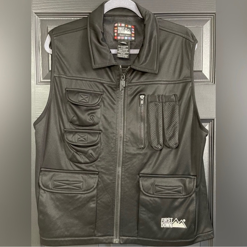 Vintage First Down Utility Vest Circa 90s size medium